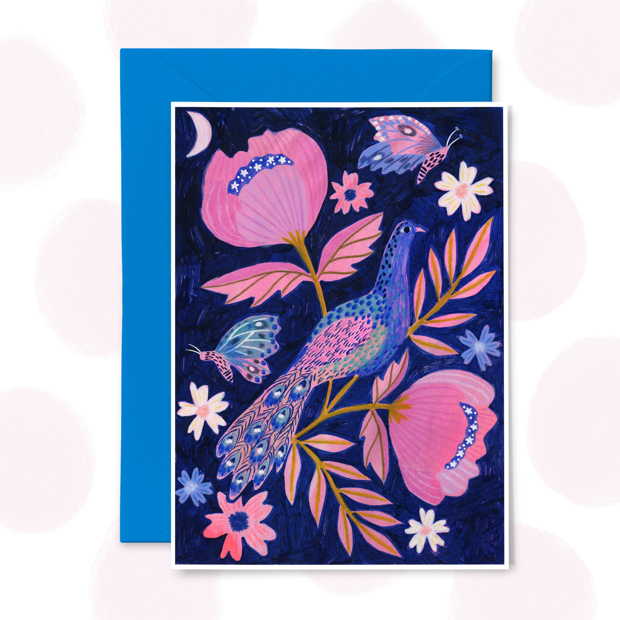 Beautiful Peacock Greetings Card