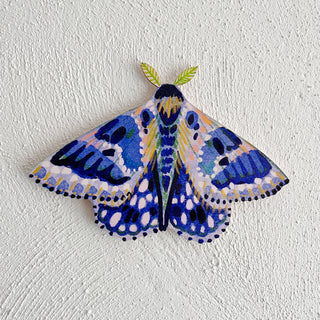 **NEW!** Colourful Moth Wooden Decoration