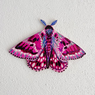 **NEW!** Colourful Moth Wooden Decoration