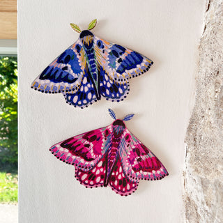 **NEW!** Colourful Moth Wooden Decoration