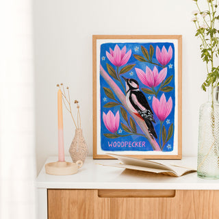 **NEW!** Woodpecker Bird Art Print