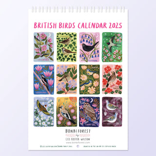 ***PRE-ORDER PRICE!*** British Birds 2025 Wall Calendar