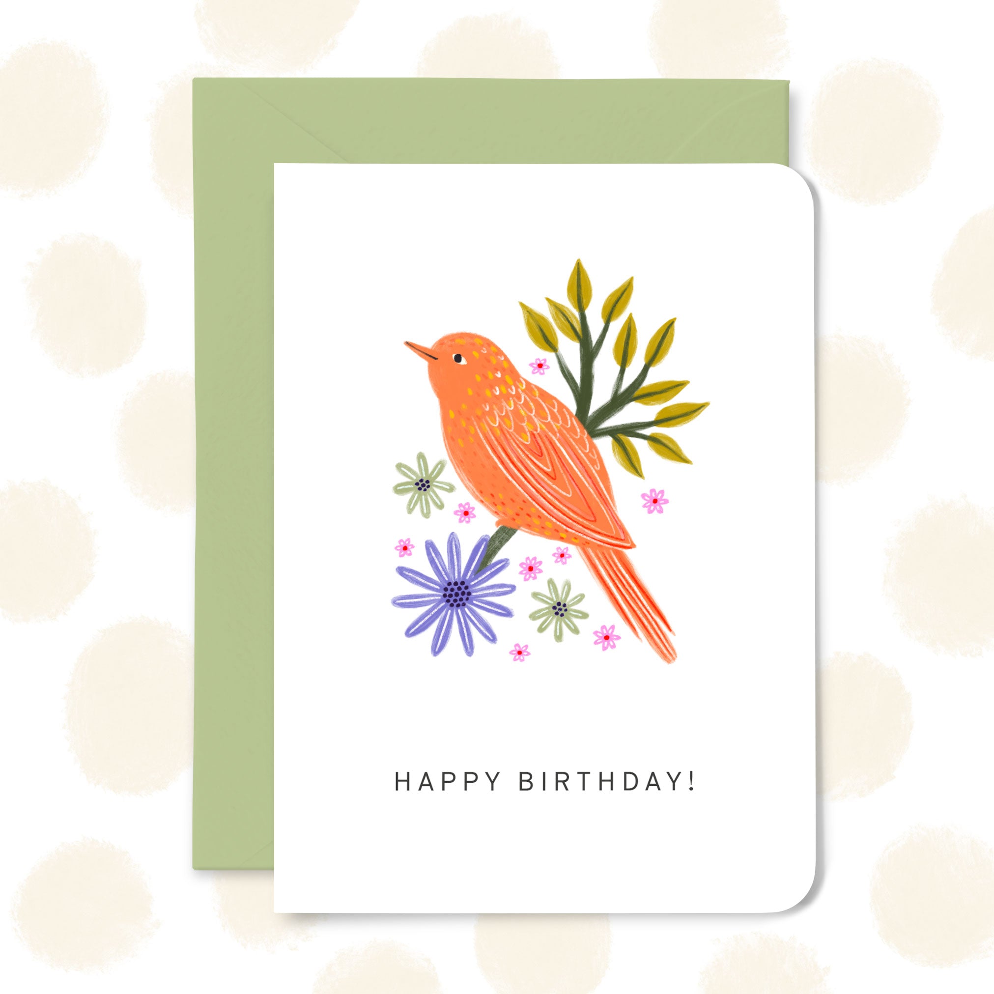 Bird Happy Birthday Card